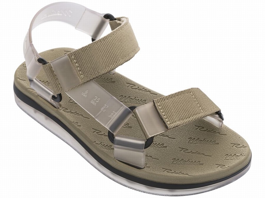 Sandalias Melissa Rider Papete Mujer - Marrones - Argentina QLW-129374